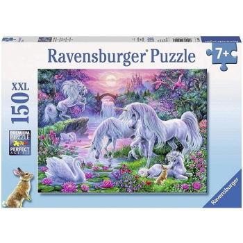 Puzzle 150 Jednorożec o zachodzie słońca